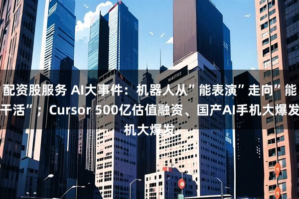 配资股服务 AI大事件：机器人从”能表演”走向”能干活”；Cursor 500亿估值融资、国产AI手机大爆发